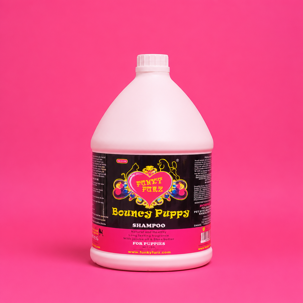 Funky Furz Pro - Groom - BOUNCY PUPPY SHAMPOO GALLON - 3.8 Ltr