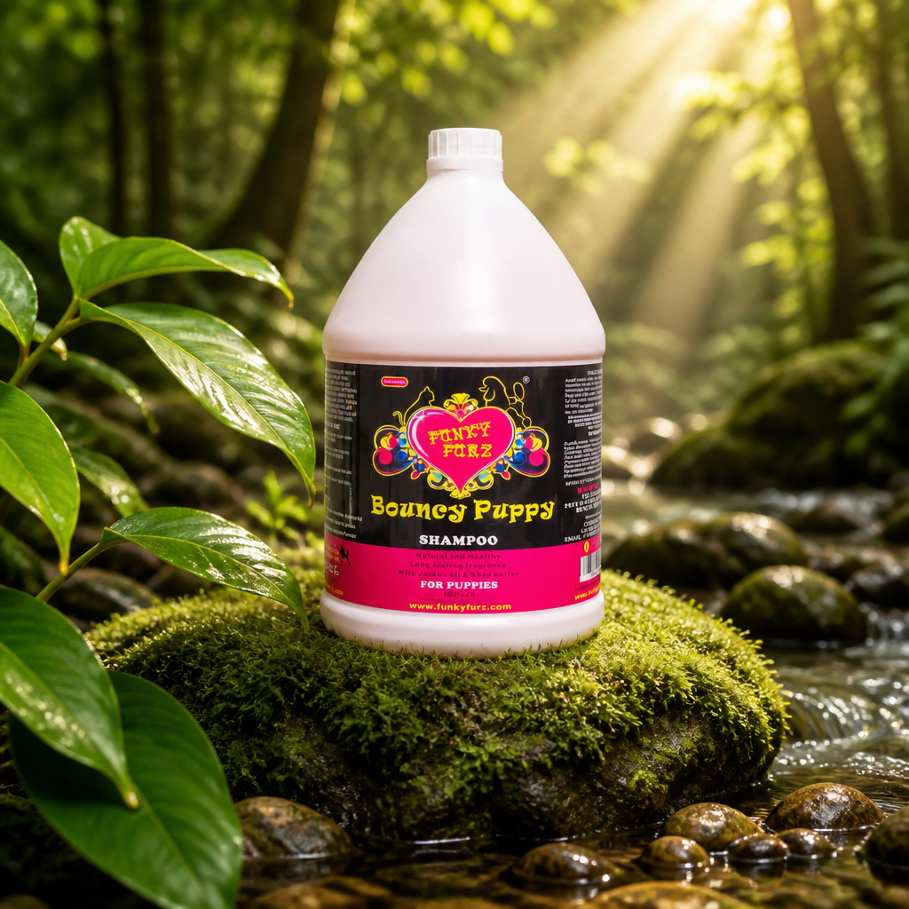 Funky Furz Pro - Groom - BOUNCY PUPPY SHAMPOO GALLON - 3.8 Ltr