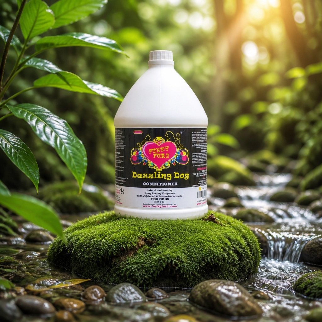 Funky Furz Pro - Groom - DAZZLING DOG CONDITIONER GALLON - 3.8 Ltr
