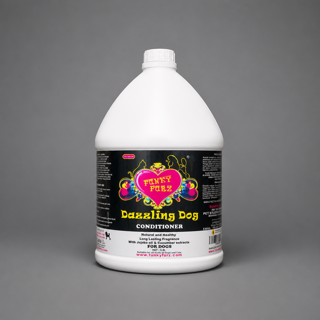 Funky Furz Pro - Groom - DAZZLING DOG CONDITIONER GALLON - 3.8 Ltr
